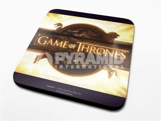 Game Of Thrones: Opening Logo -Coaster- (Sottobicchiere) - Game Of Thrones - Koopwaar - Pyramid Posters - 5050574106719 - 26 januari 2015