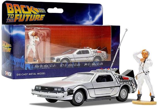 Back To The Future Delorean And Doc Brown Die Cast Figure 1:36 Scale - Back to the Future - Merchandise - CORGI - 5055286673719 - September 1, 2020