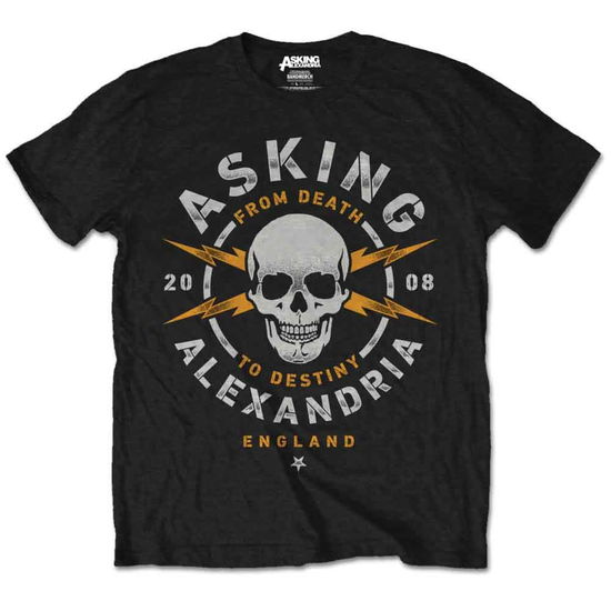 Asking Alexandria Unisex T-Shirt: Danger (Retail Pack) - Asking Alexandria - Koopwaar - Bandmerch - 5056170627719 - 