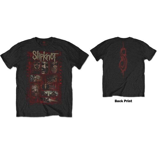 Slipknot Unisex T-Shirt: Sketch Boxes (Back Print) - Slipknot - Merchandise -  - 5056170656719 - 1 oktober 2018