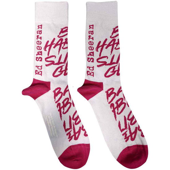 Ed Sheeran Unisex Ankle Socks: Bad Habits (UK Size 7 - 11) - Ed Sheeran - Merchandise -  - 5056368699719 - 