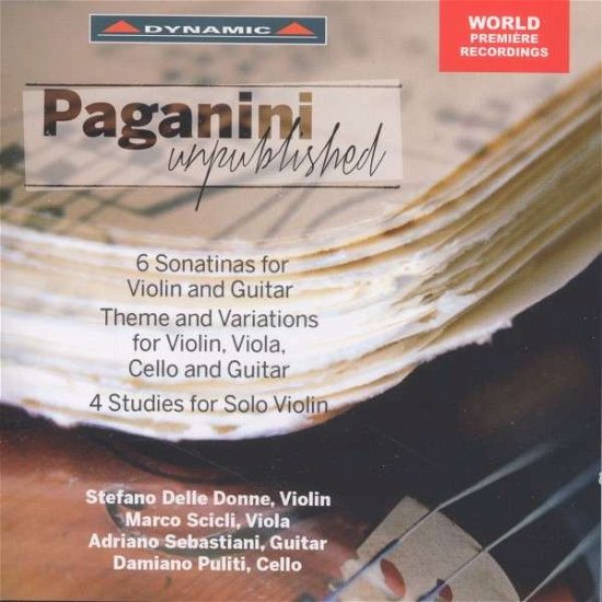 Paganini Unpublished - Paganini / Donne / Scicli / Sebastiani / Puliti - Música - DYNAMIC - 8007144076719 - 19 de novembro de 2013