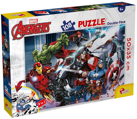 Cover for Marvel Avengers · Puzzel Kleurplaat (108 stukjes) (Toys)