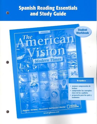 Cover for Mcgraw-hill · The American Vision, Modern Times, Spanish Reading Essentials and Study Guide, Workbook (Paperback Book) (2005)