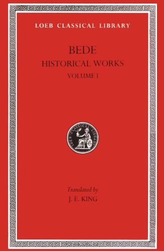 Cover for Bede · Ecclesiastical History, Volume I: Books 1–3 - Loeb Classical Library (Hardcover Book) [Reprint edition] (1930)