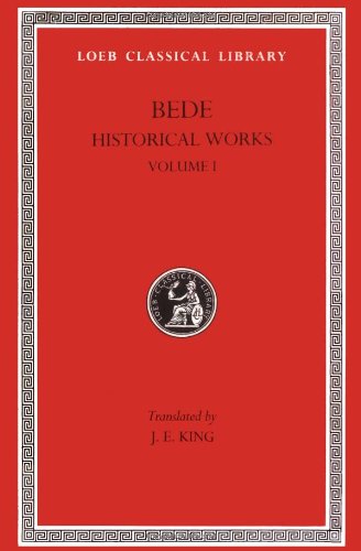 Cover for Bede · Ecclesiastical History, Volume I: Books 1–3 - Loeb Classical Library (Hardcover Book) [Reprint edition] (1930)