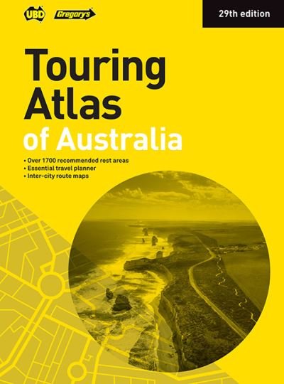 Cover for UBD Gregory's · Touring Atlas of Australia 29th ed (Paperback Book) [Twenty-ninth edition] (2021)