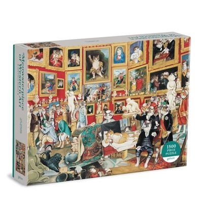 Cover for Galison · Tribuna of the Uffizi Meowsterpiece of Western Art 1500 Piece Puzzle (GAME) (2021)