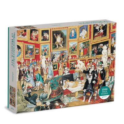 Tribuna of the Uffizi Meowsterpiece of Western Art 1500 Piece Puzzle - Galison - Gra planszowa - Galison - 9780735369719 - 30 września 2021