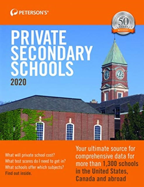 Cover for Peterson's · Private Secondary Schools 2020 (Paperback Book) (2019)