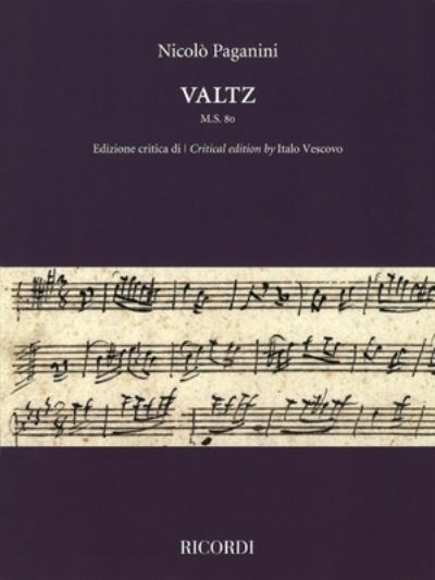 Cover for Nicolo Paganini · Valtz M.S. 80 (Book) (2019)