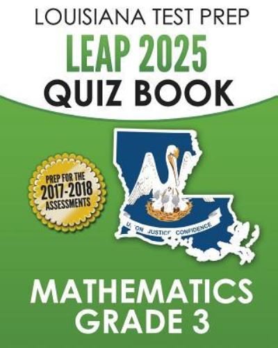 Cover for Test Master Press Louisiana · LOUISIANA TEST PREP LEAP 2025 Quiz Book Mathematics Grade 3 (Paperback Bog) (2016)