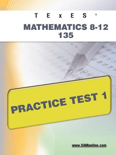 Cover for Sharon Wynne · Texes Mathematics 8-12 135 Practice Test 1 (Taschenbuch) (2011)
