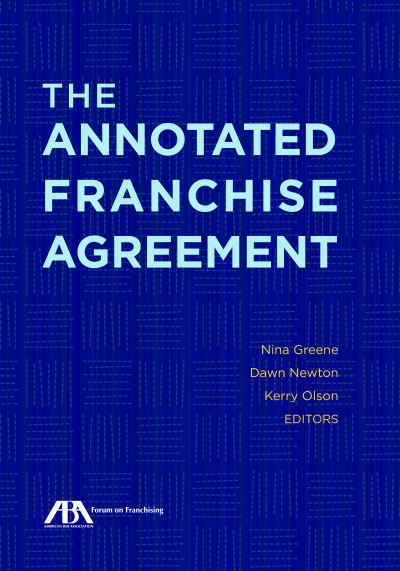 Cover for Nina Greene · The Annotated Franchise Agreement (Paperback Book) (2021)