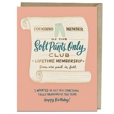 Cover for Em &amp; Friends · Em &amp; Friends Soft Pants Club Birthday Greeting Card (Postkort) (2024)