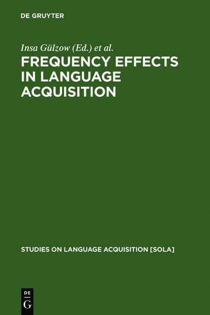 Cover for Natalia · Frequency Effects in Language Acquisit. (Bog) (2007)