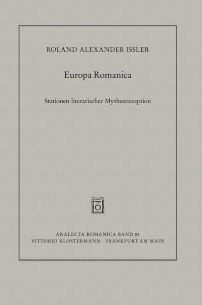 Cover for Ißler · Europa Romanica (Book) (2015)