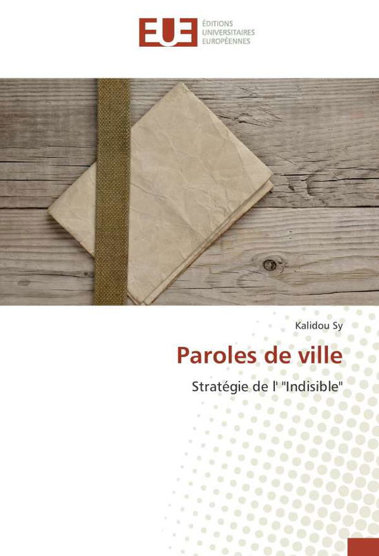 Cover for Sy · Paroles de ville (Book)