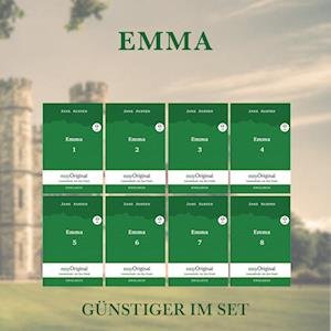 Cover for Jane Austen · Emma - Teile 1-8 (Buch + Audio-Online) - Lesemethode von Ilya Frank - Zweisprachige Ausgabe Englisch-Deutsch (Bog) (2023)
