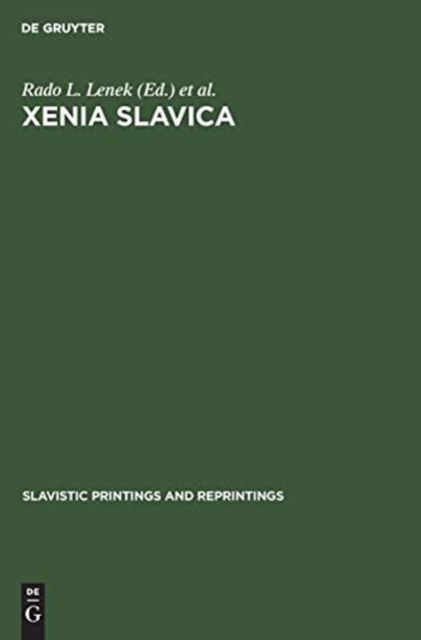 Cover for Xenia Slavica (Book) (1975)