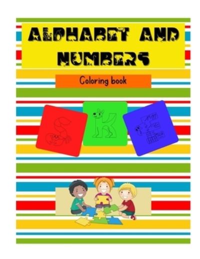 Cover for Ash Gonga · Alphabet and numbers: Coloring book (Paperback Book) (2021)