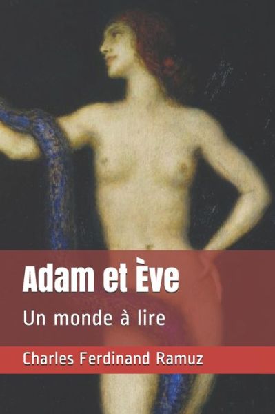 Cover for Charles Ferdinand Ramuz · Adam et Eve (Paperback Book) (2020)