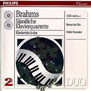 Brahms: Complete Piano Quartets - Beaux Arts Trio - Música - CHAMBER MUSIC - 0028945401720 - 12 de fevereiro de 1996