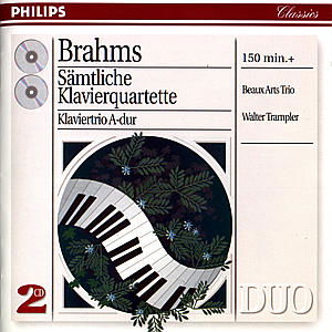 Brahms: Complete Piano Quartets - Beaux Arts Trio - Musik - CHAMBER MUSIC - 0028945401720 - 12. februar 1996