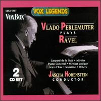 Cover for PERLEMUTER VLADO / Concerts Cologne Orchestra /Horenstein · Gaspard de la Nuit, Jeux d'eau, Menuet sur le nom de Haydn, etc. VoxBox Klassisk (CD) (2000)