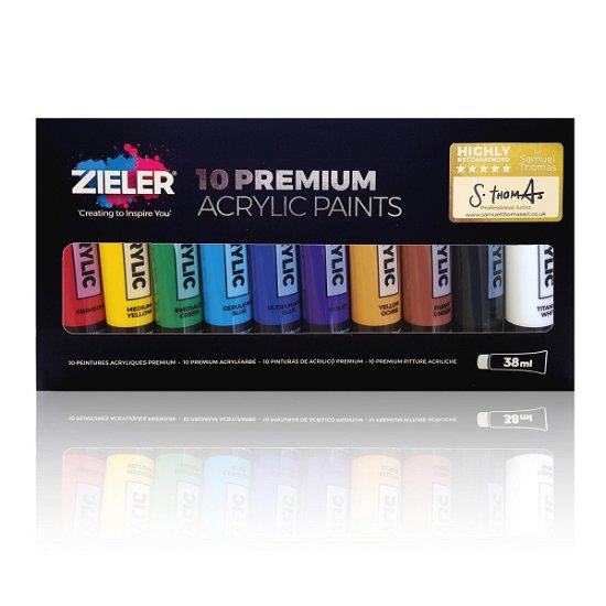 Cover for Zieler · Premium Acrylic Paint 10 Pcs. (609299265) (Toys)