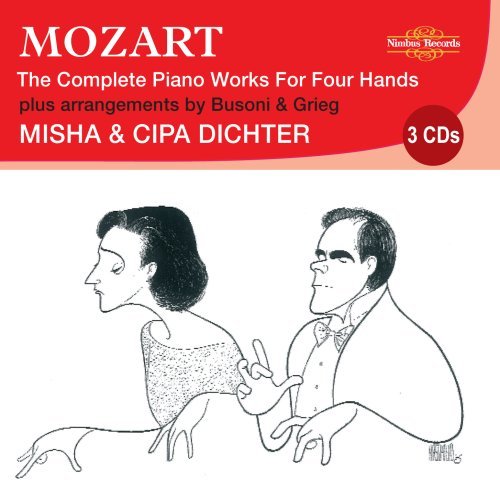 Cover for Mozart / Dichter,misha &amp; Cipa · Complete Piano Works for Four Hands (CD) [Box set] (2009)