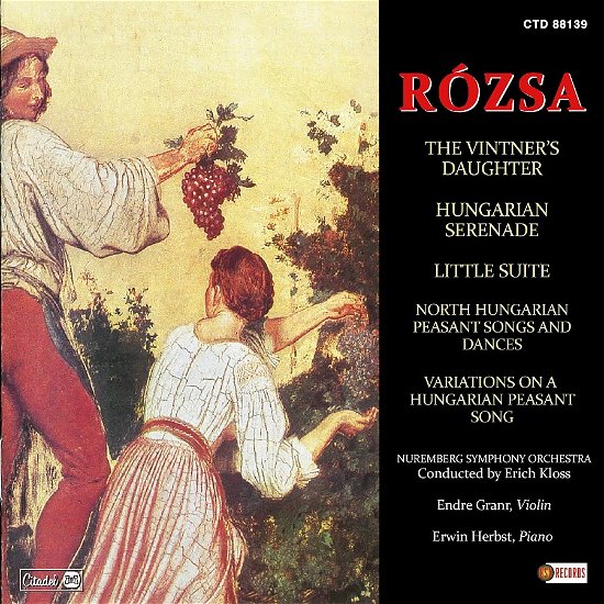 Cover for Miklos Rozsa · The Vintners Daughter &amp; Other Suites (CD) (2023)
