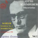 Discoveries 1 / Symphony 2: Resurrection - Klemperer / Sydney Sym Orch / Mahler / Bagnall - Musik - DRI - 0723723735720 - 15. februar 2000