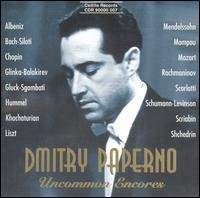 Cover for Liszt / Chopin / Mozart / Paperno · Uncommon Encores (CD) (1996)
