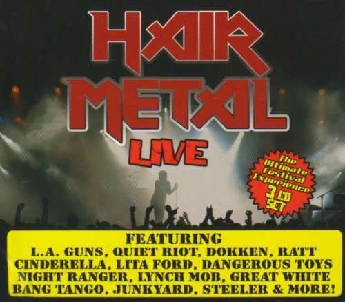 Cover for Hair Metal Live / Various (CD) [Deluxe edition] [Box set] (2008)