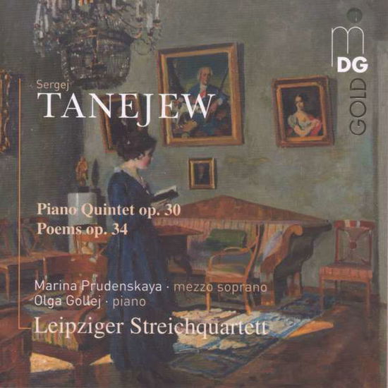 Tanejew: Piano Quintet - Leipziger Streichquartett - Musique - MDG - 0760623191720 - 1 février 2021