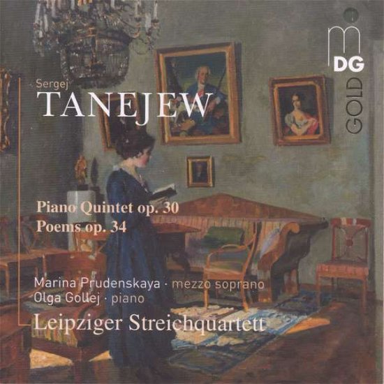 Tanejew: Piano Quintet - Leipziger Streichquartett - Musik - MDG - 0760623191720 - 1 februari 2021