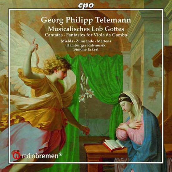 Cover for Telemann / Hamburger Ratsmusik / Eckert · Georg Philipp Telemann: Cantatas From Musicalisches Lob Gottes Und Fantasies For Viola Da Gamba (CD) (2021)