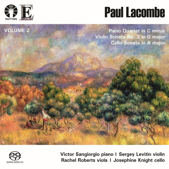 Cover for Sangiorgio / Levitin / Robert · Lacombe: Piano Quartet / Cello Sonata / Violin Sonata (CD) (2022)