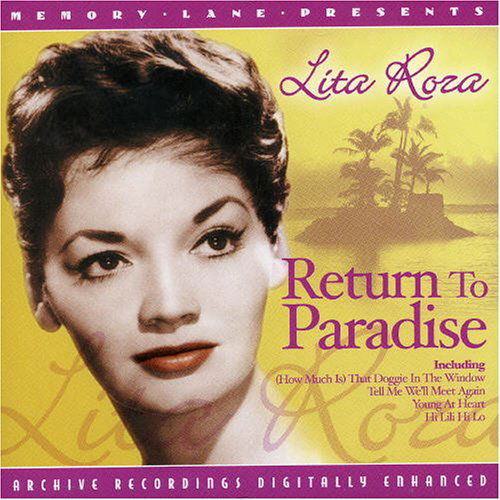 Cover for Lita Roza · Lita Roza - Return To Paradise (CD) (2019)