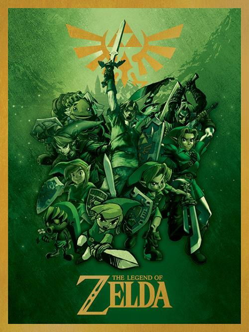 Cover for Pyramid · Nintendo Legend of Zelda Fighting Link Canvas 60x80 (MERCH)