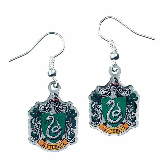 Harry Potter Ohrringe Slytherin Crest (Versilbert) - The Carat Shop - Merchandise - HARRY POTTER - 5055583406720 - 13. juli 2023