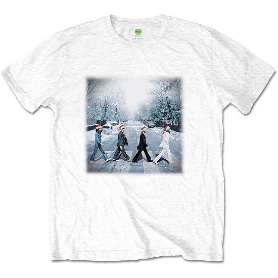 The Beatles Unisex T-Shirt: Abbey Christmas - The Beatles - Merchandise -  - 5056561005720 - 