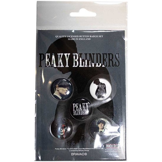 Peaky Blinders Button Badge Pack: By Order Of - Peaky Blinders - Merchandise -  - 5056737255720 - 