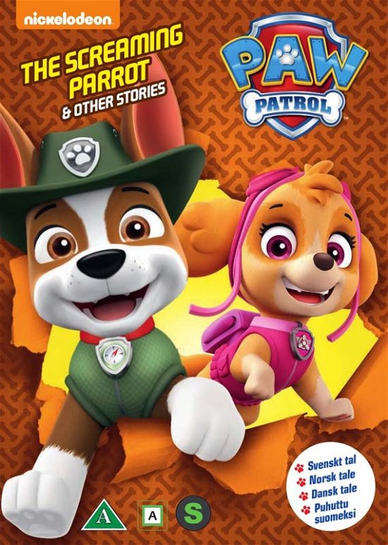 Cover for Paw Patrol · Paw Patrol - The Screaming Parrot &amp; Other Stories (DVD) (2018)
