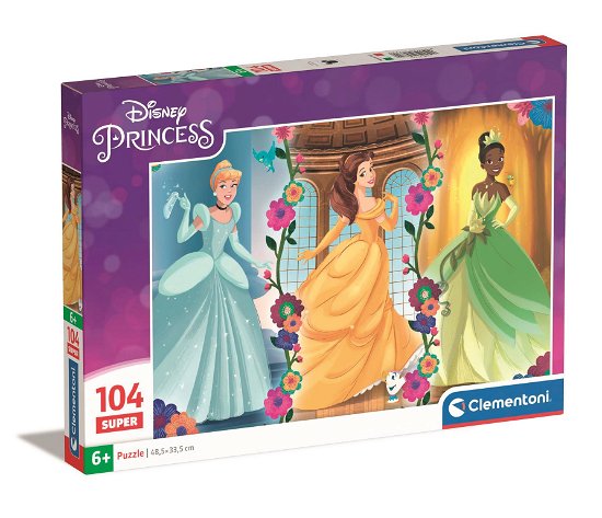Cover for Clementoni · Puslespil Super Disney Princess, 104 brikker (Puslespil) (2024)