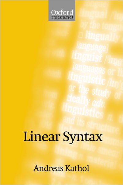 Cover for Kathol · Linear Syntax (Paperback Book) (2004)