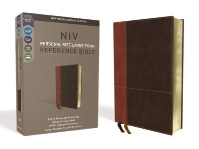 Cover for Zondervan · NIV, Personal Size Reference Bible, Large Print, Leathersoft, Tan / Brown, Red Letter, Comfort Print (Imitation Leather Bo) (2018)