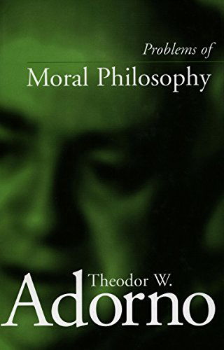 Cover for Theodor Adorno · Problems of Moral Philosophy (Taschenbuch) (2002)