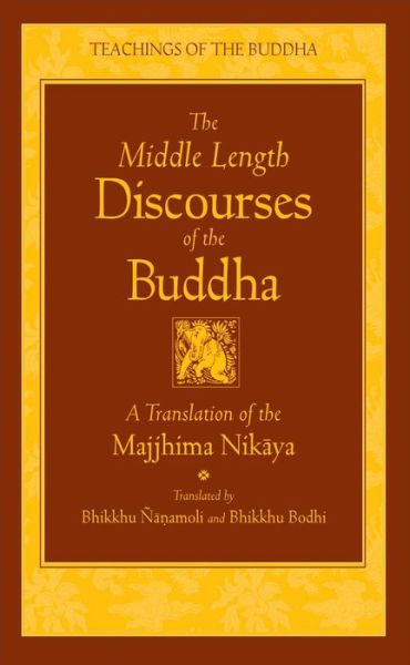 Cover for Bodhi Bhikkhu · The Middle Length Sayings: Majjhima-Nikaya (New Translation) (Innbunden bok) [New edition] (1995)